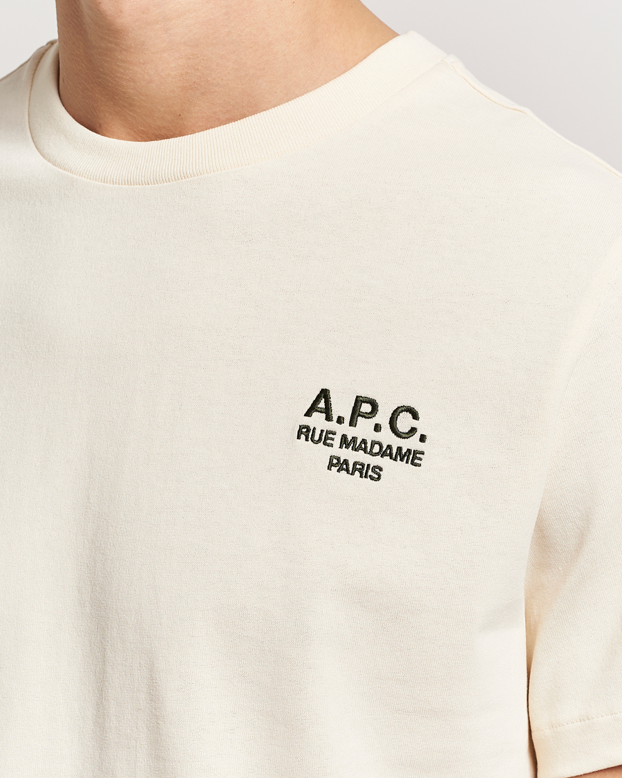 Herr | T-Shirts | A.P.C. | Rue Madame T-Shirt Ecru