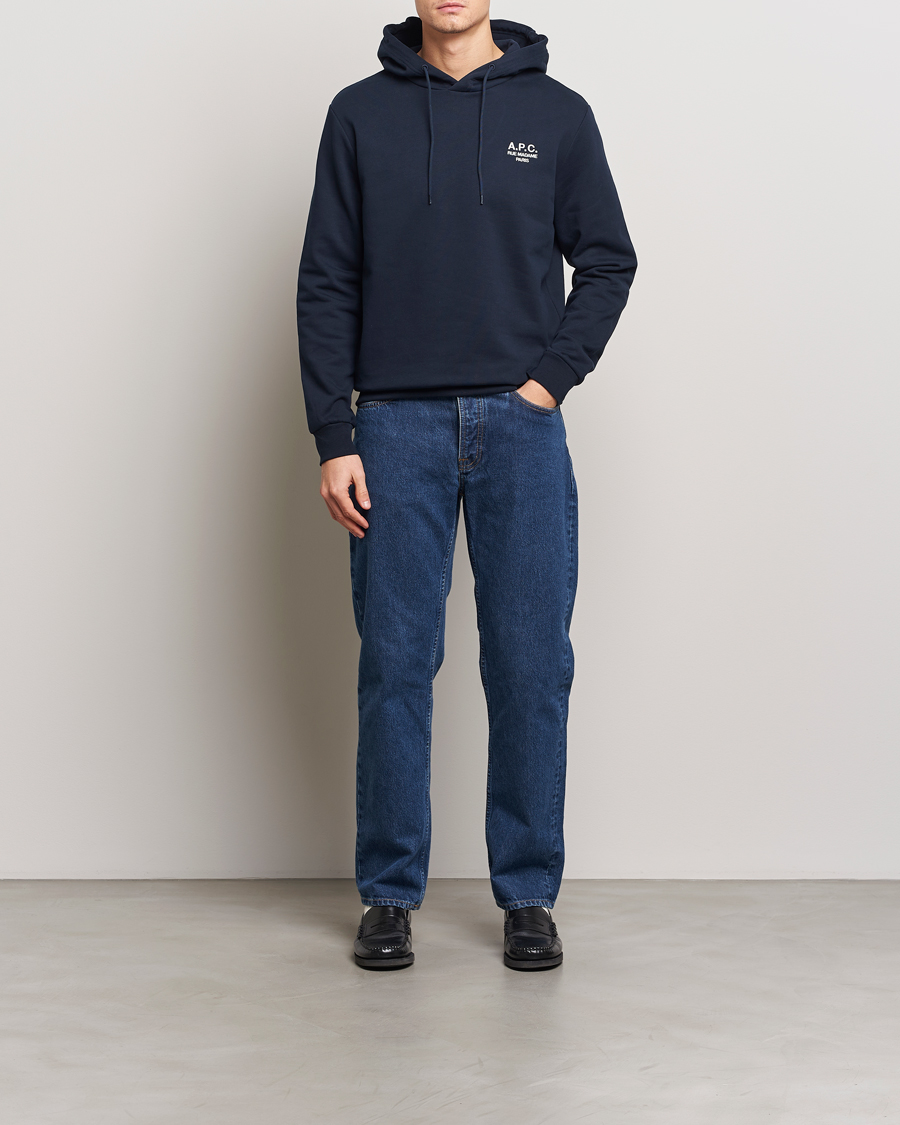 Herr | Tröjor | A.P.C. | Rue Madame Hoodie Dark Navy