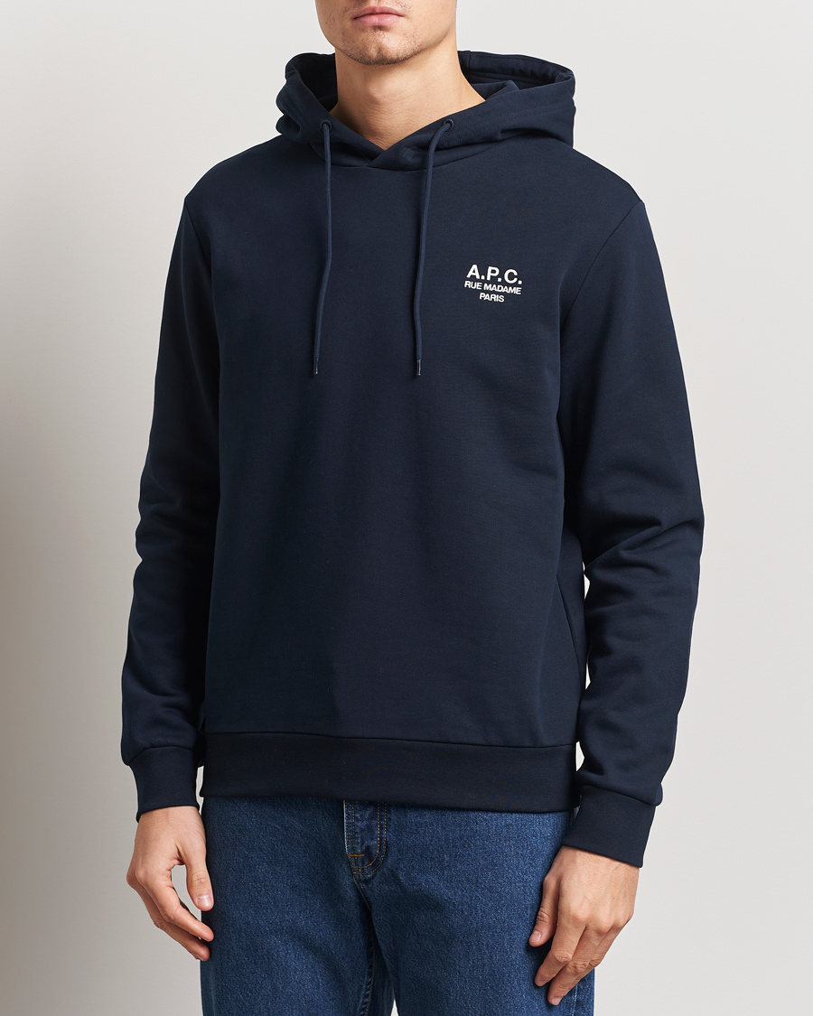 Herr | Tröjor | A.P.C. | Rue Madame Hoodie Dark Navy