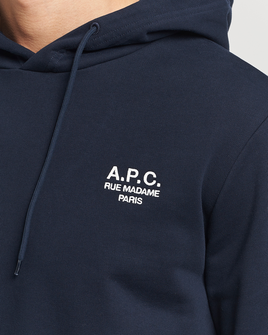 Herr | Tröjor | A.P.C. | Rue Madame Hoodie Dark Navy