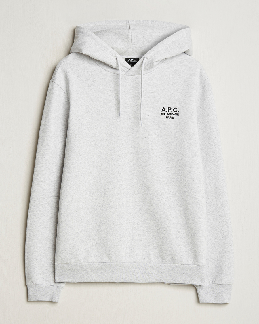 Herr | Tröjor | A.P.C. | Rue Madame Hoodie Heather Grey/Black
