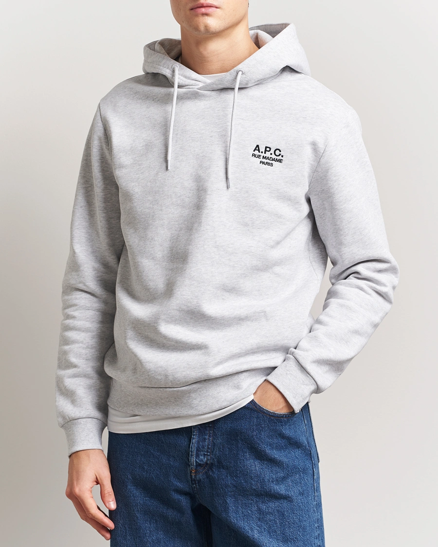 Herr | Tröjor | A.P.C. | Rue Madame Hoodie Heather Grey/Black