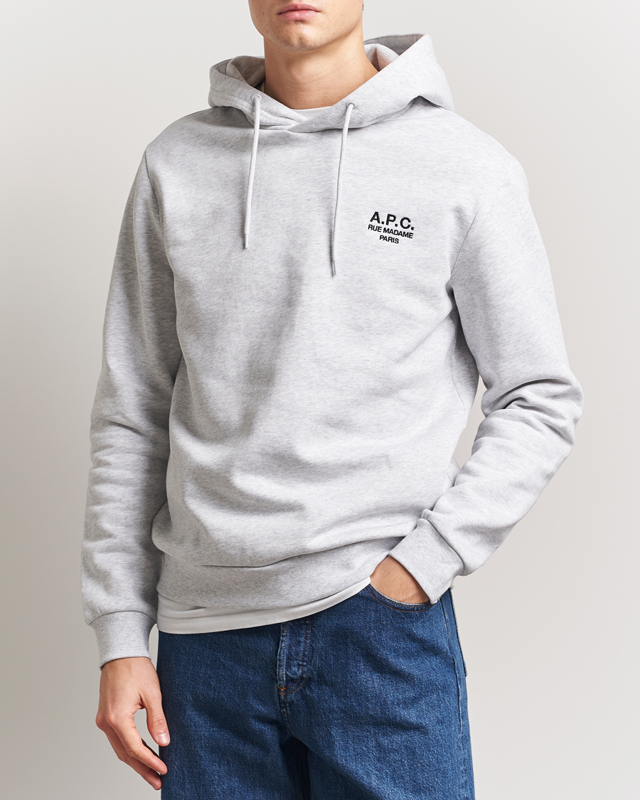 Herr | Tröjor | A.P.C. | Rue Madame Hoodie Heather Grey/Black