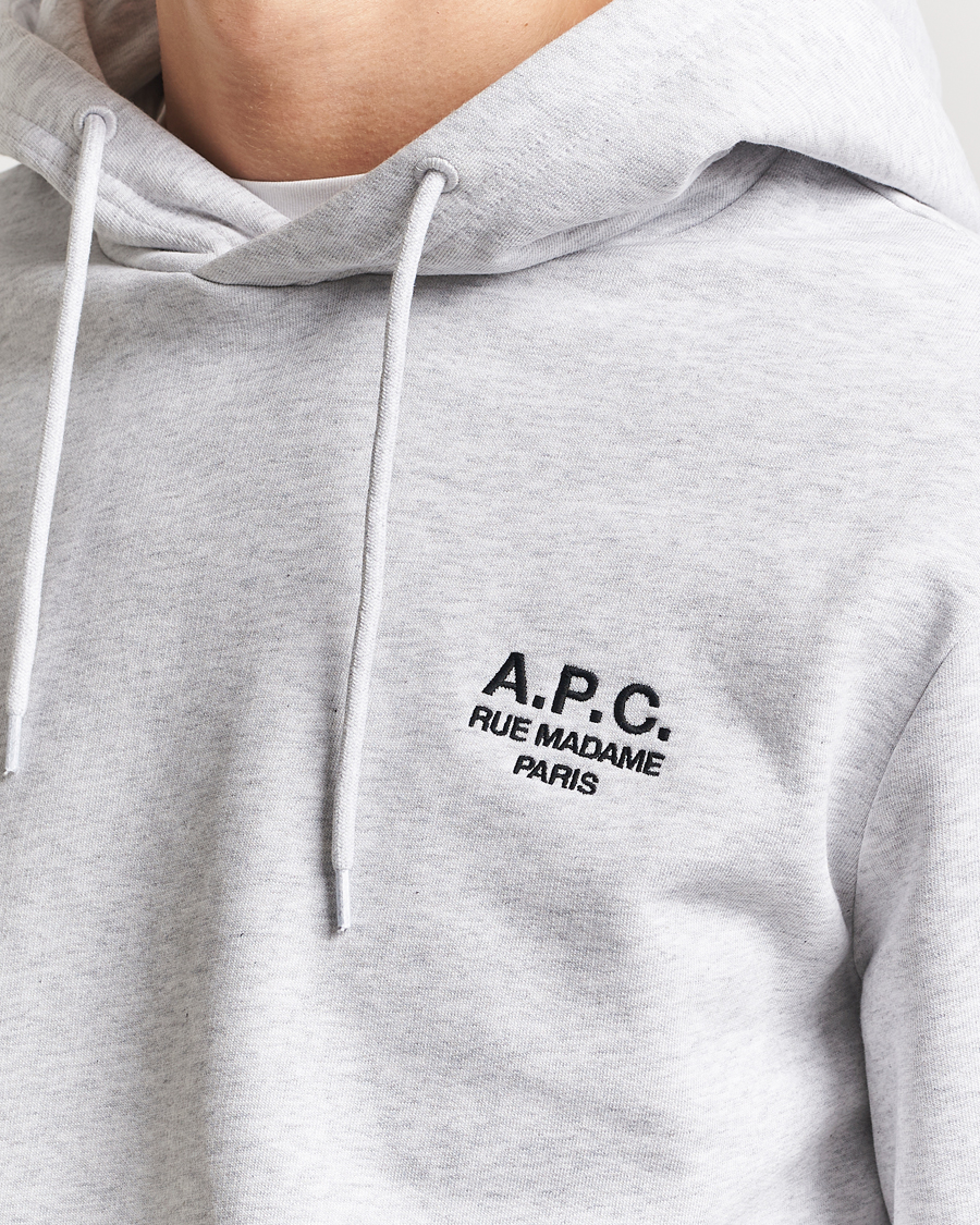 Herr | Tröjor | A.P.C. | Rue Madame Hoodie Heather Grey/Black