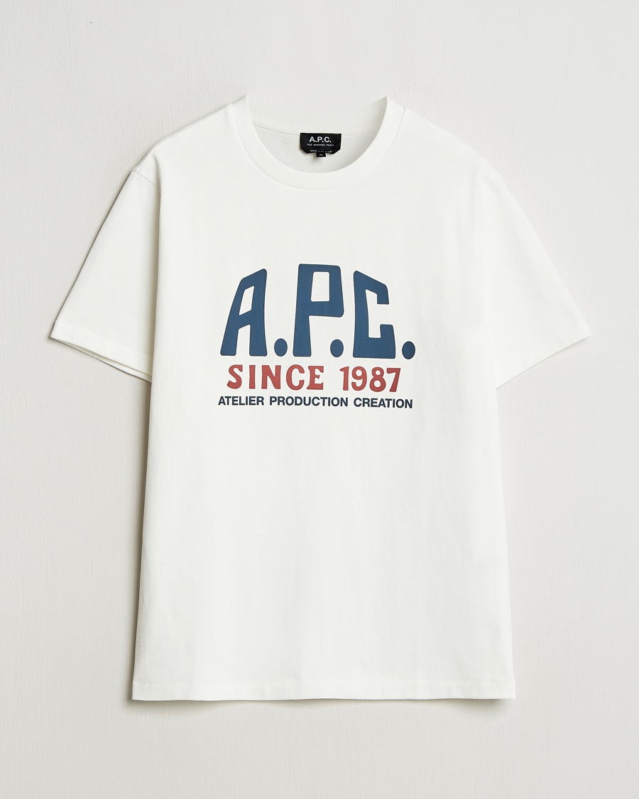 Herr | T-Shirts | A.P.C. | Print Label T-Shirt White