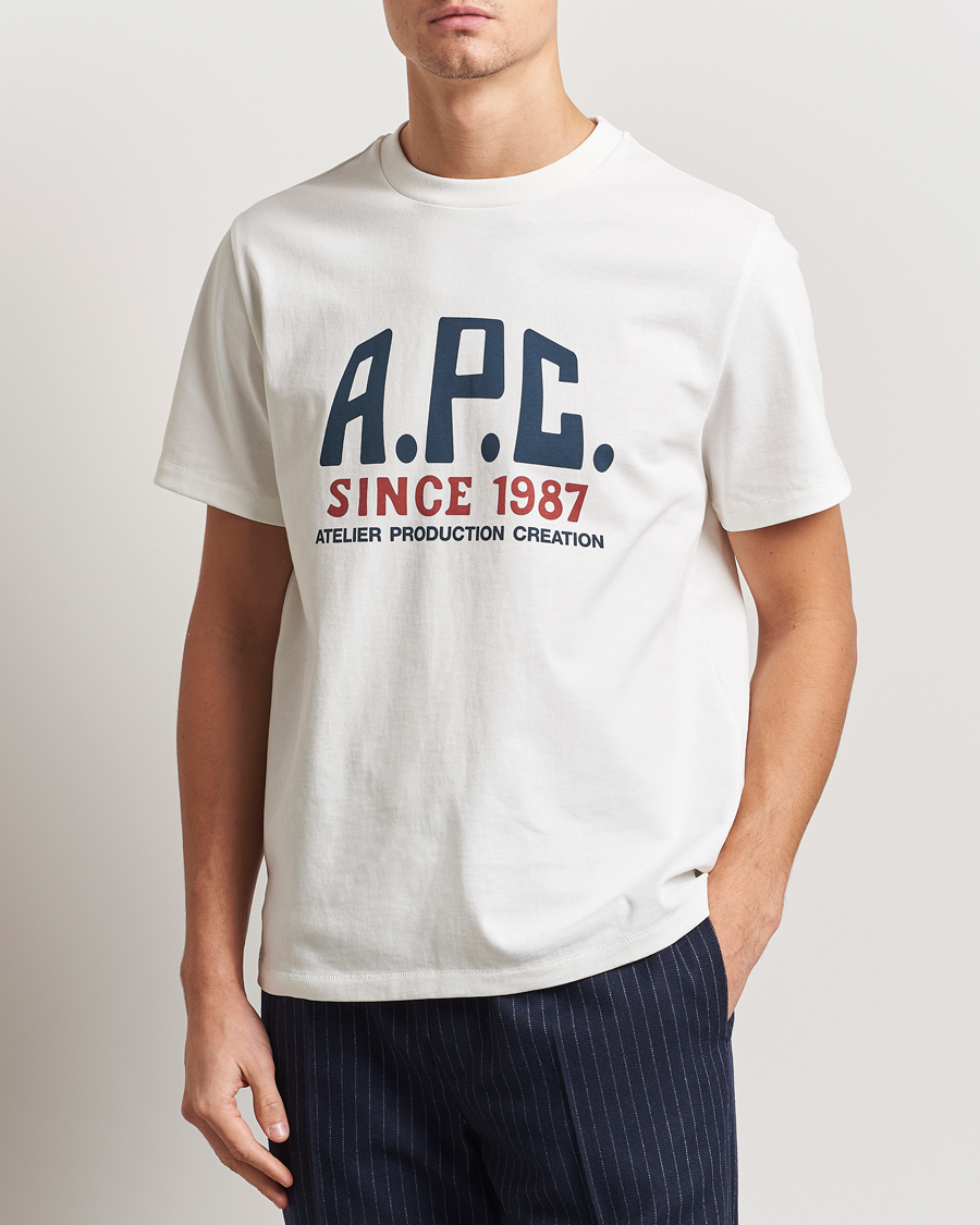 Herr | T-Shirts | A.P.C. | Print Label T-Shirt White