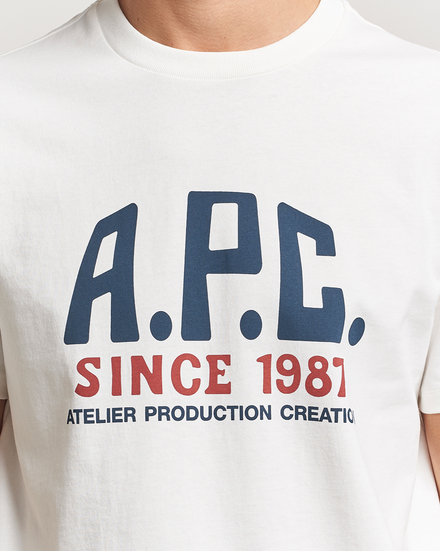 Herr | T-Shirts | A.P.C. | Print Label T-Shirt White