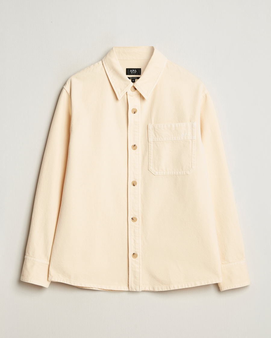 Herr | Skjortor | A.P.C. | Basile Denim Overshirt Vanilla