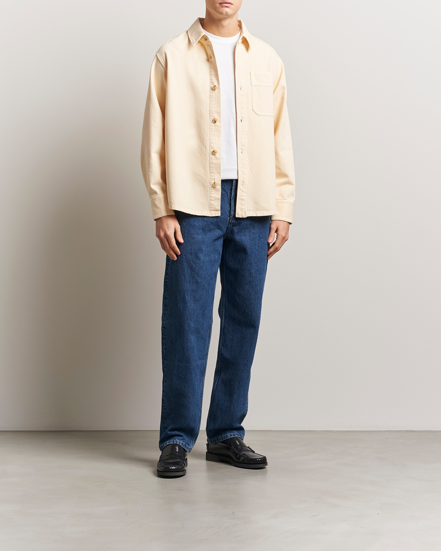 Herr | Skjortor | A.P.C. | Basile Denim Overshirt Vanilla