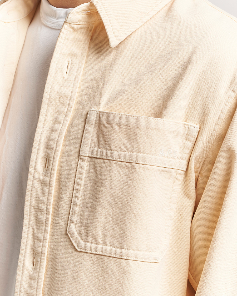 Herr | Skjortor | A.P.C. | Basile Denim Overshirt Vanilla