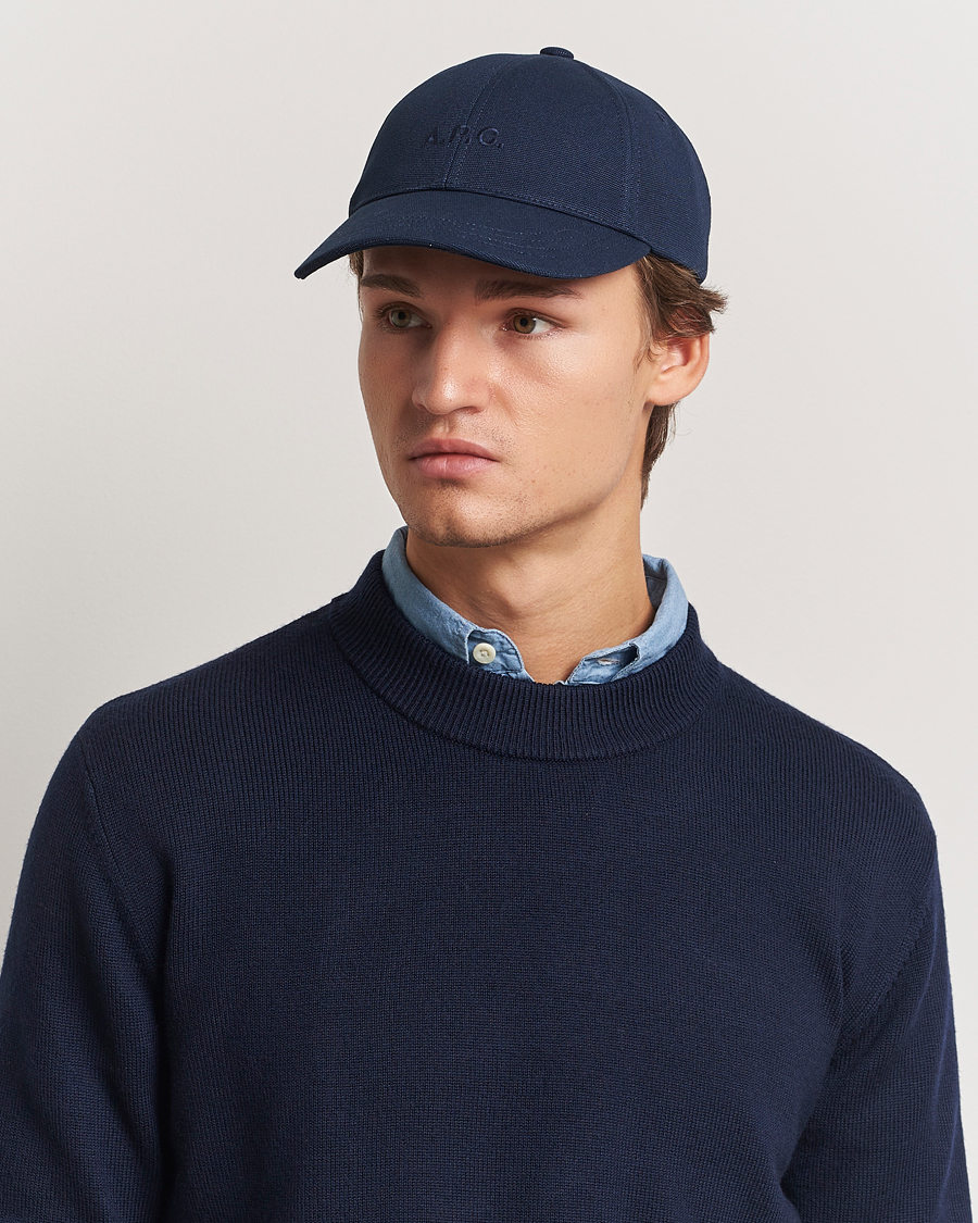 Herr | Hattar & kepsar | A.P.C. | Charlie Baseball Cap Dark Navy
