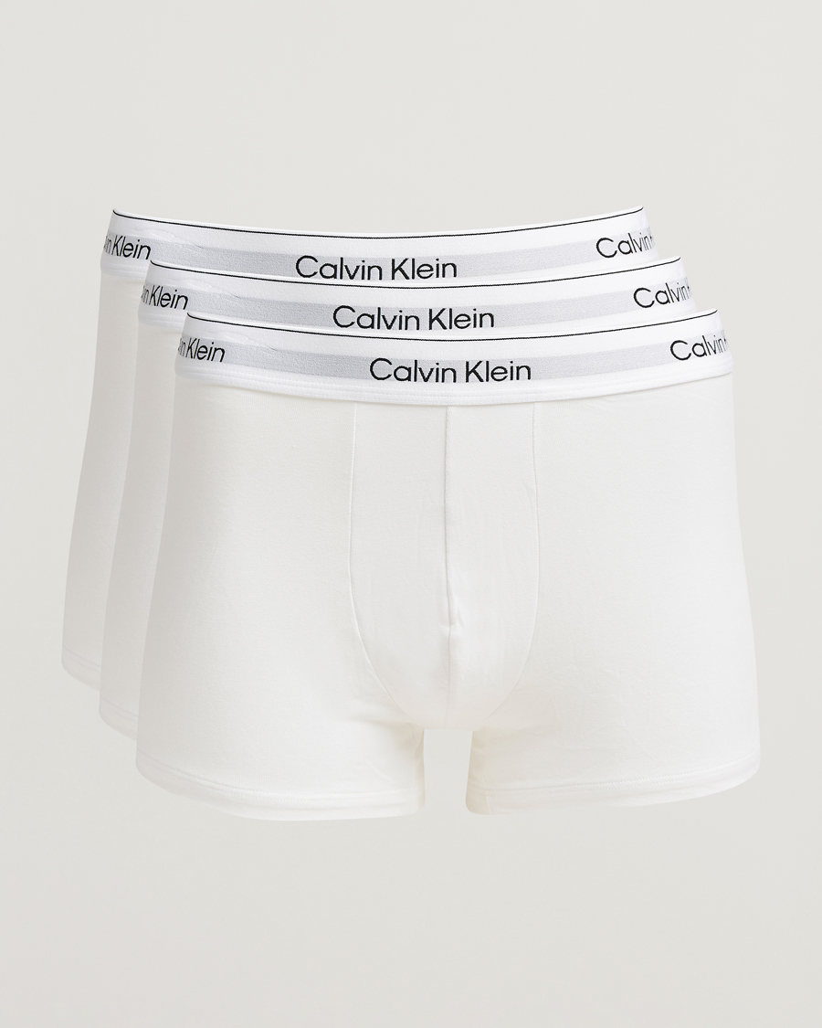 Herr | Underkläder | Calvin Klein | 3-Pack Icon Cotton Stretch Relaxed Trunk White