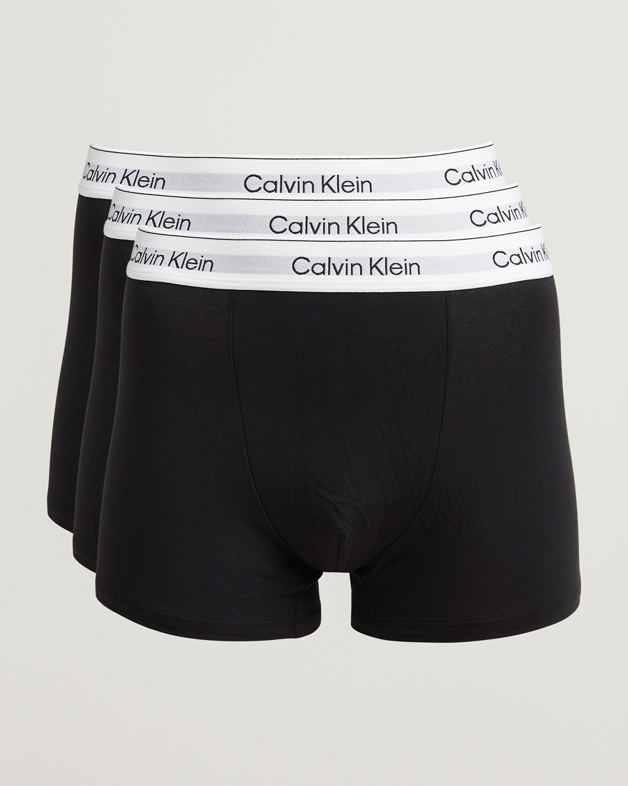 Herr | Underkläder | Calvin Klein | 3-Pack Icon Cotton Stretch Relaxed Trunk Black