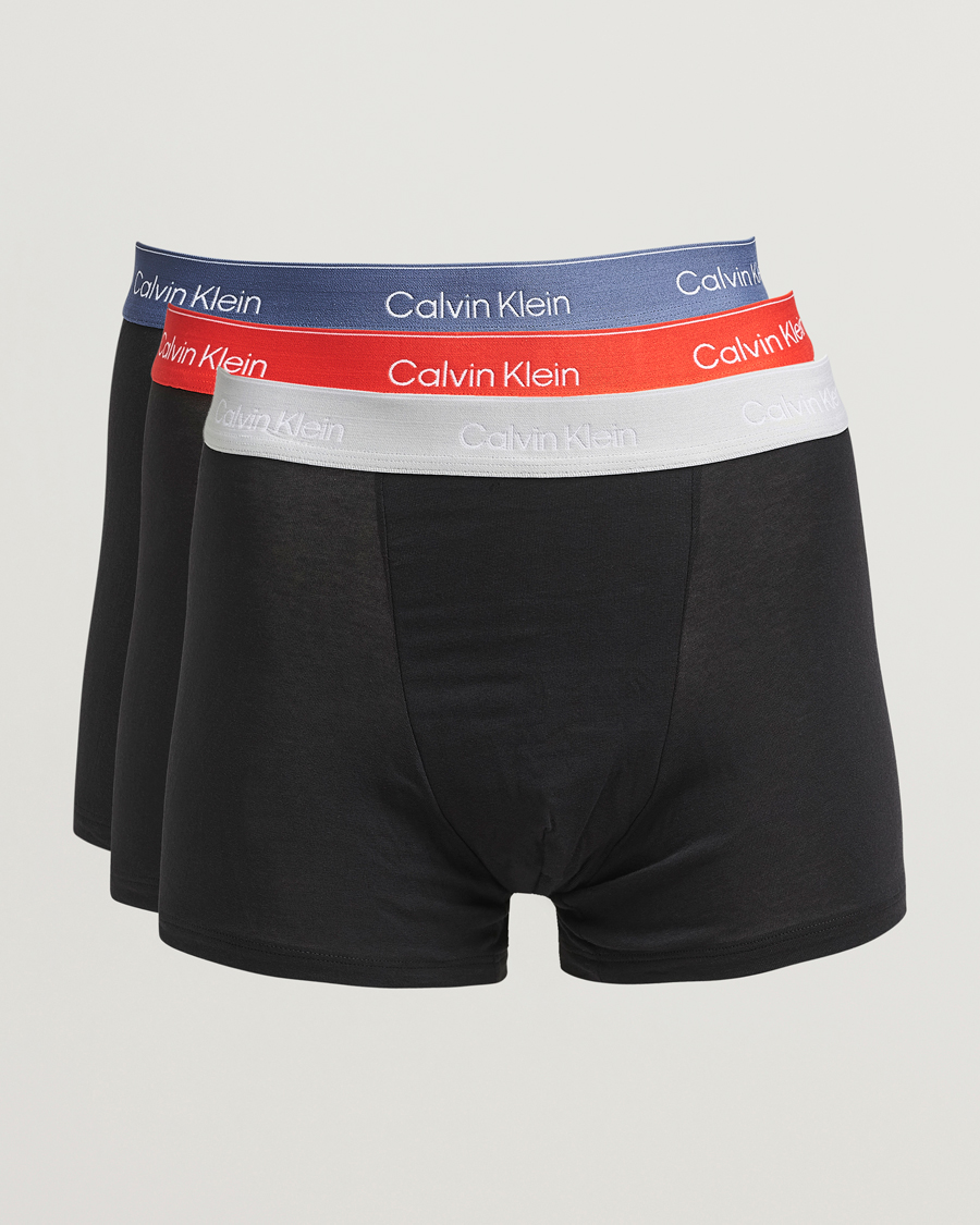 Herr | Underkläder | Calvin Klein | 3-Pack Icon Cotton Stretch Relaxed Trunk Blue/Grey/Red