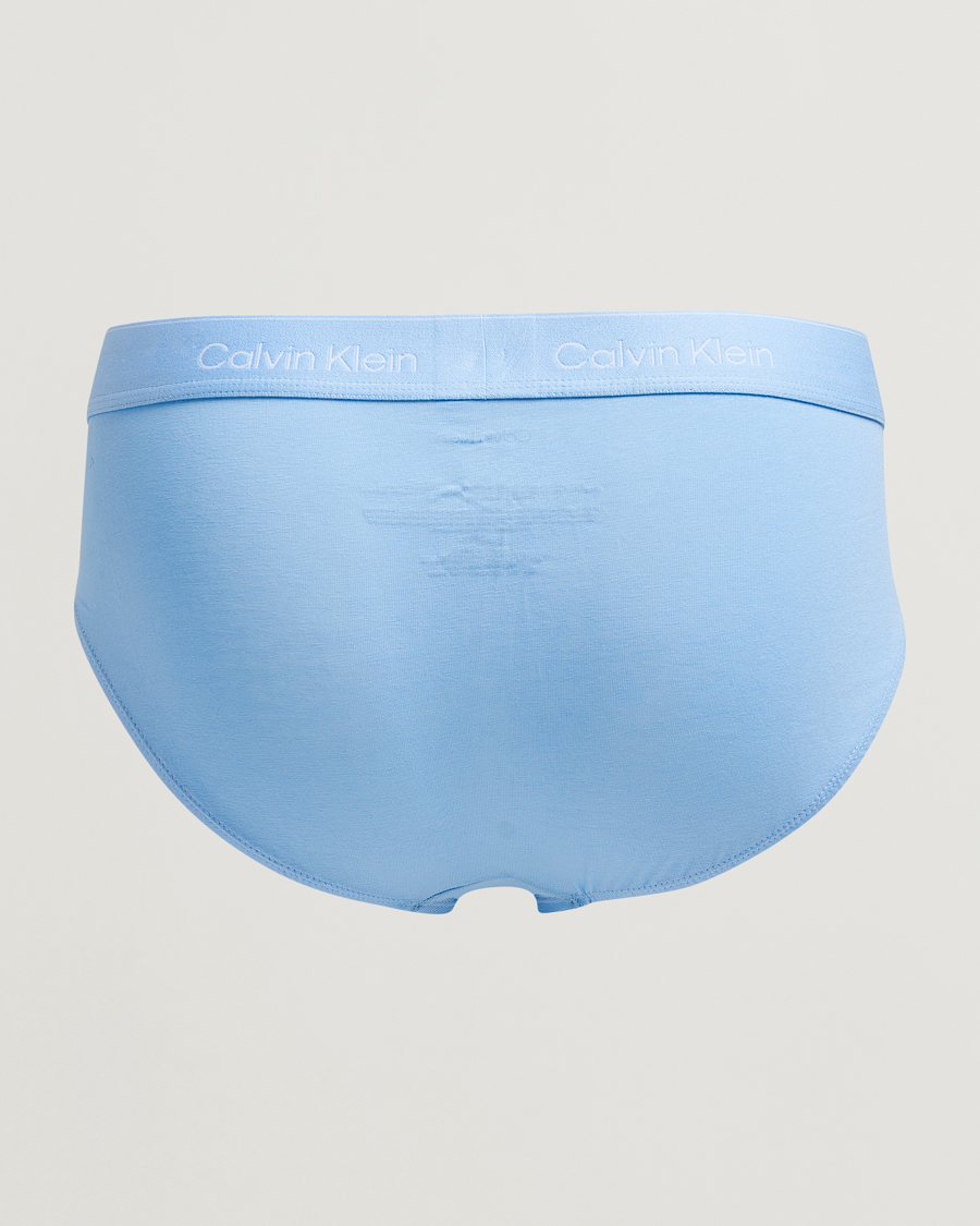 Herr | Underkläder | Calvin Klein | 3-Pack Icon Cotton Stretch Hip Brief Black/Blue/Light Blue