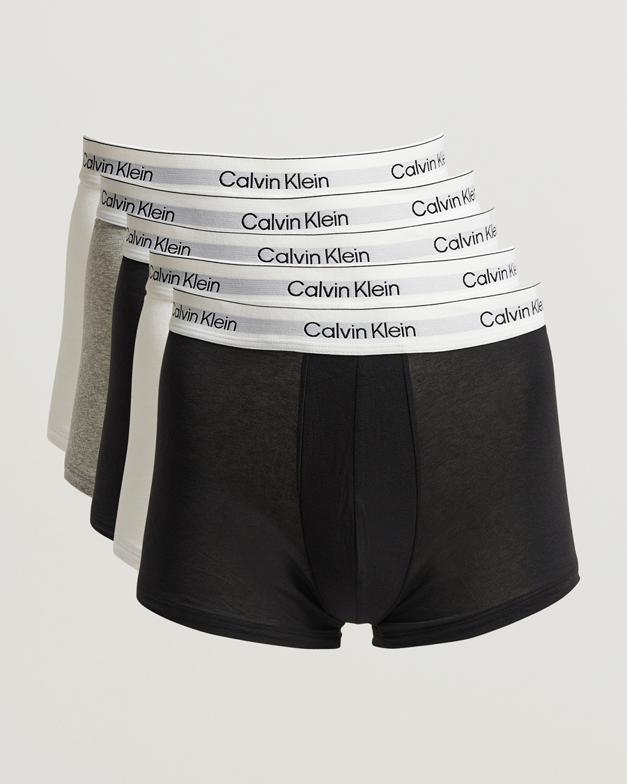Herr | Underkläder | Calvin Klein | 5-Pack Icon Cotton Stretch Trunk Black/White/Grey