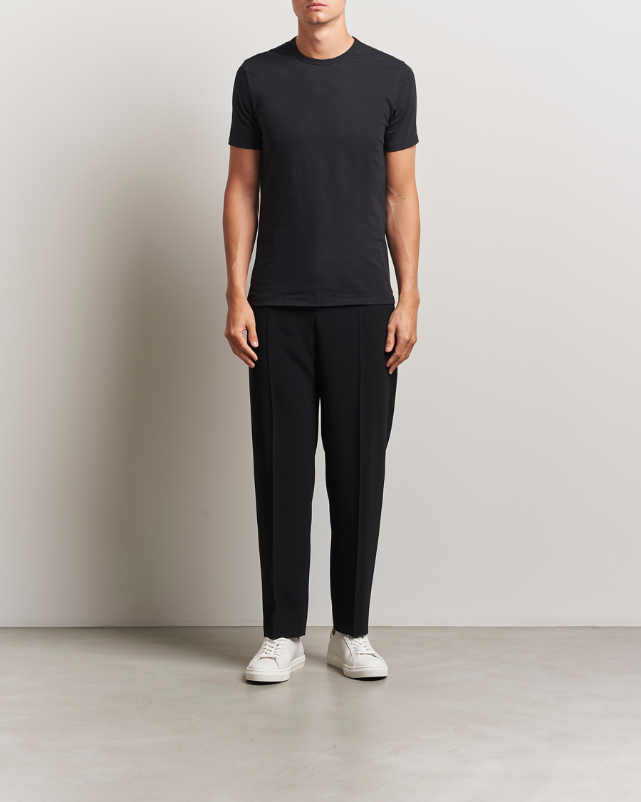 Herr | T-Shirts | Calvin Klein | 3-Pack Cotton Stretch Crew Neck T-Shirt Black