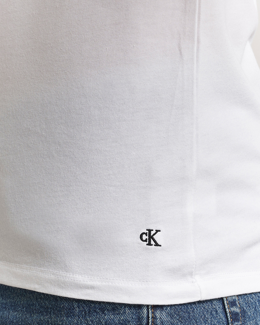 Herr | T-Shirts | Calvin Klein | 3-Pack Cotton Stretch V-Neck T-Shirt White