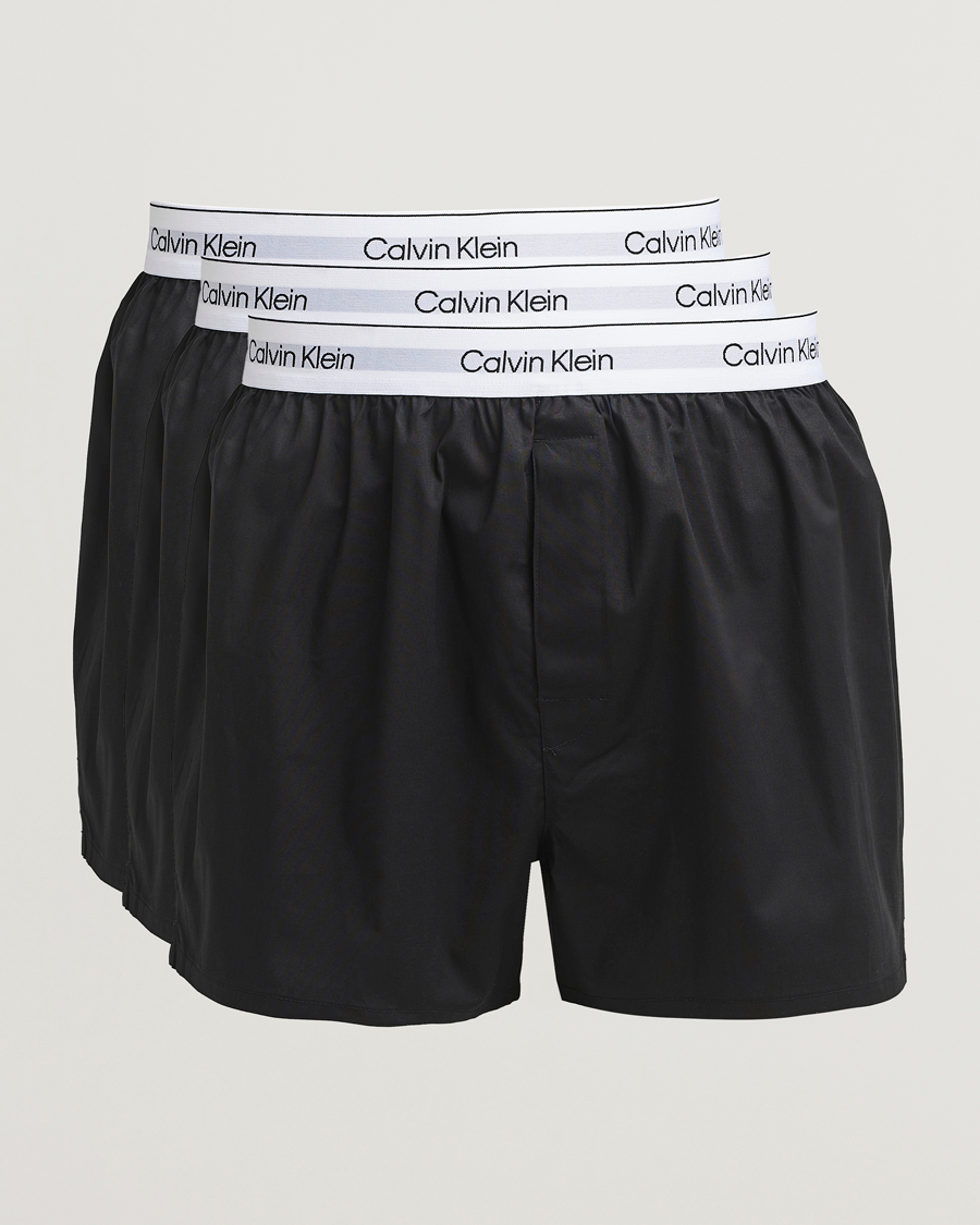 Herr | Underkläder | Calvin Klein | 3-Pack Cotton Boxer Shorts Black