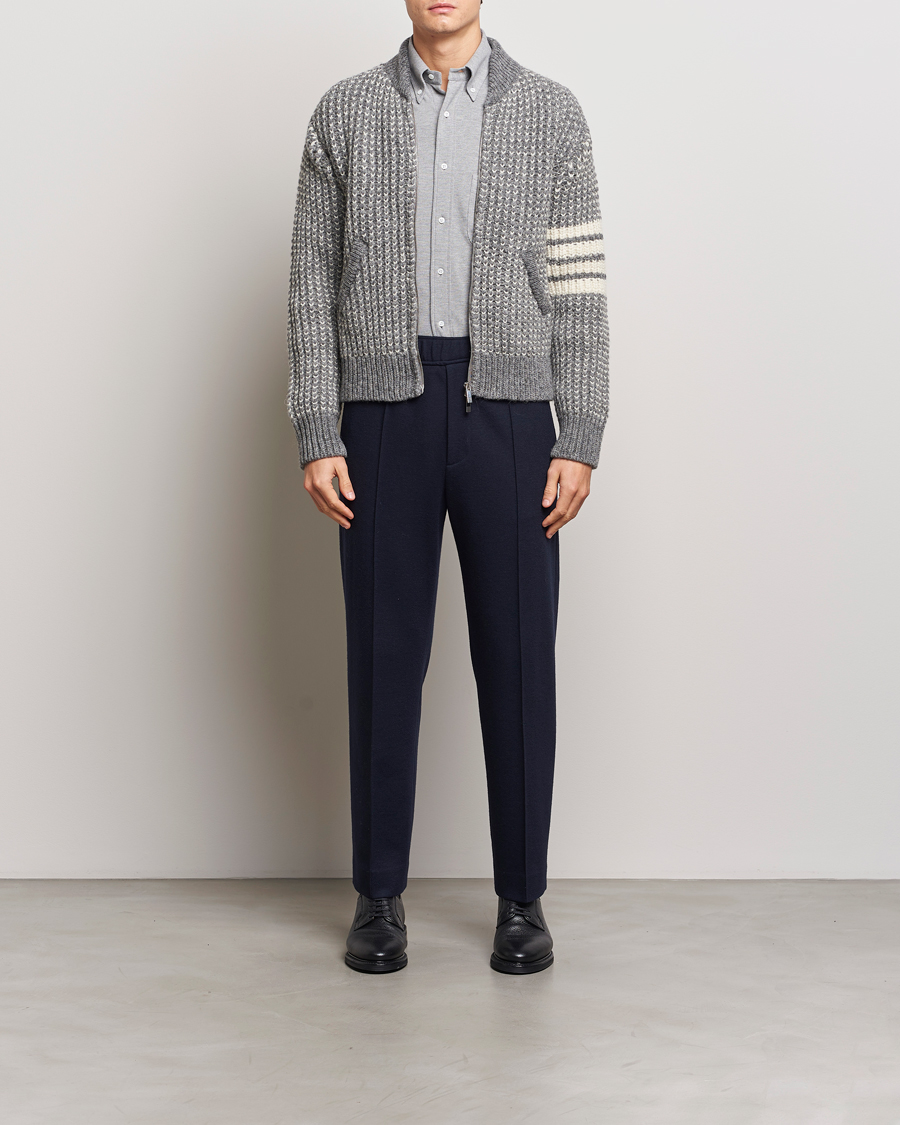 Herr | Jackor | Thom Browne | Irish Wool Bomber Jacket Medium Grey