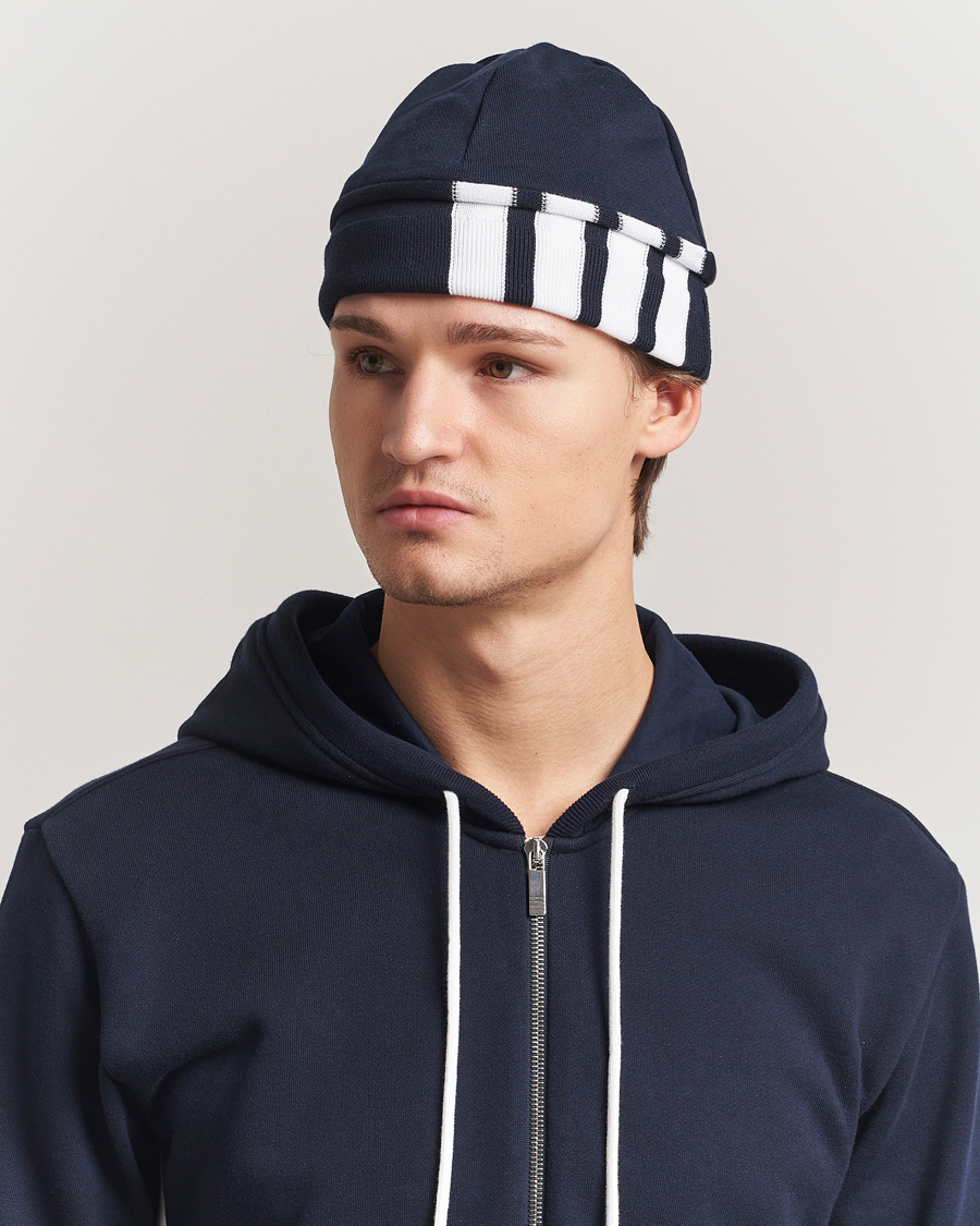 Herr | Mössor | Thom Browne | 4-Bar Beanie Navy