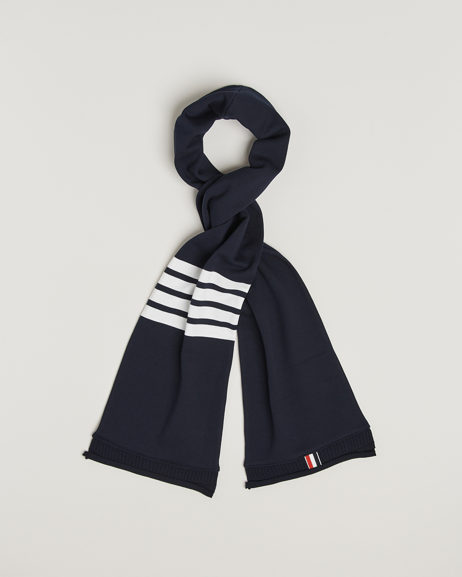Herr | Thom Browne 4-Bar Scarf Navy | Thom Browne | 4-Bar Scarf Navy