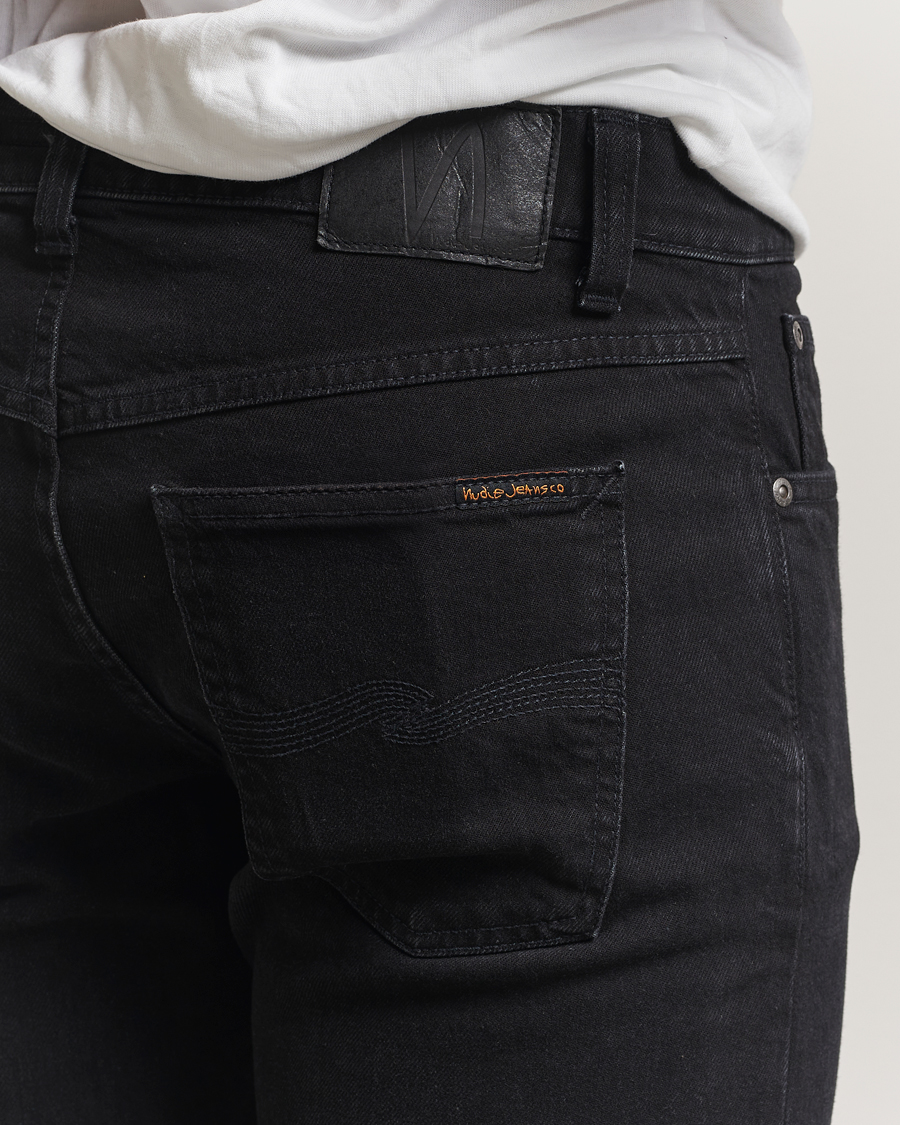 Herr | Jeans | Nudie Jeans | Solid Ollie Jeans Black Steel