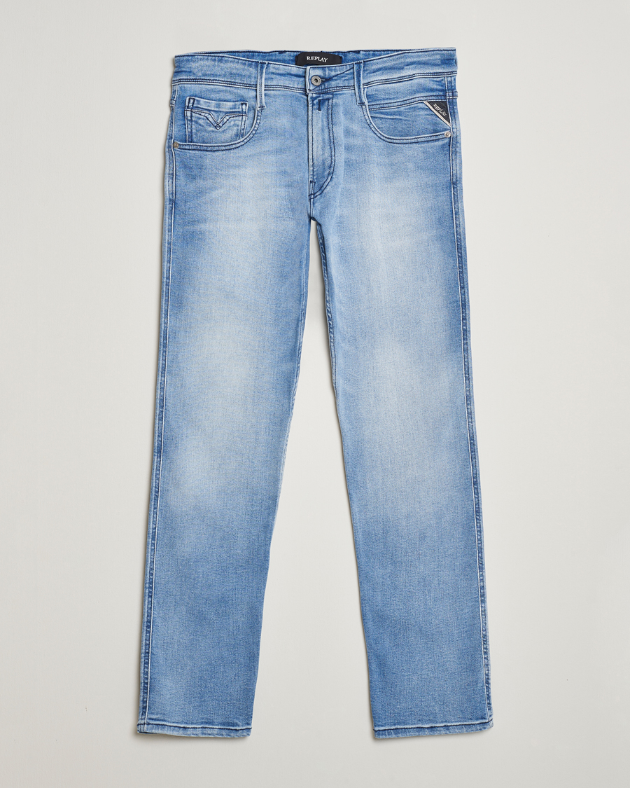 Herr | Jeans | Replay | Anbass Powerstretch Jeans Light Blue