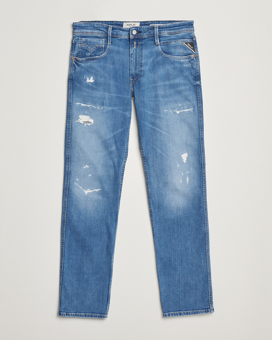 Herr | Jeans | Replay | Anbass Stretch Jeans Medium Blue