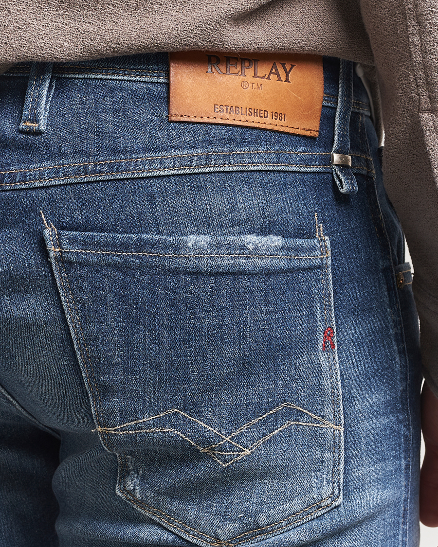 Herr | Jeans | Replay | Anbass Stretch Jeans Medium Blue