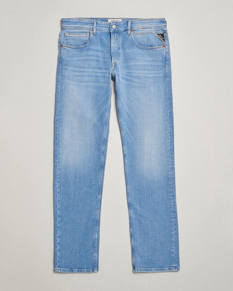 Herr | Jeans | Replay | Grover Straight Fit Stretch Jeans Light Blue
