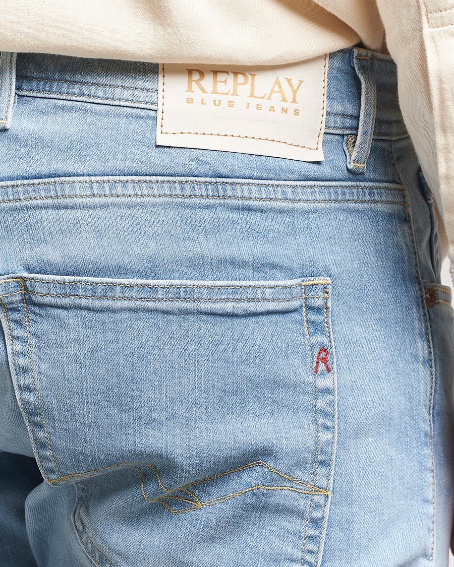 Herr | Jeans | Replay | Grover Straight Fit Stretch Jeans Light Blue