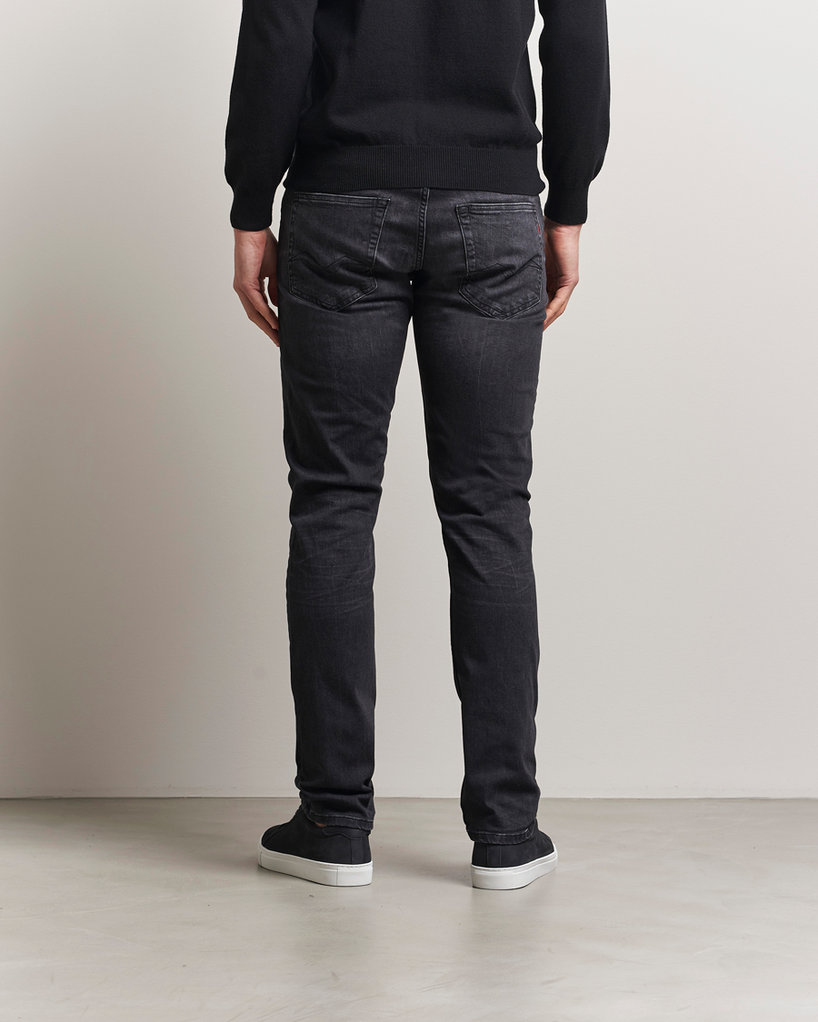 Herr | Jeans | Replay | Grover Straight Fit Stretch Jeans Washed Black