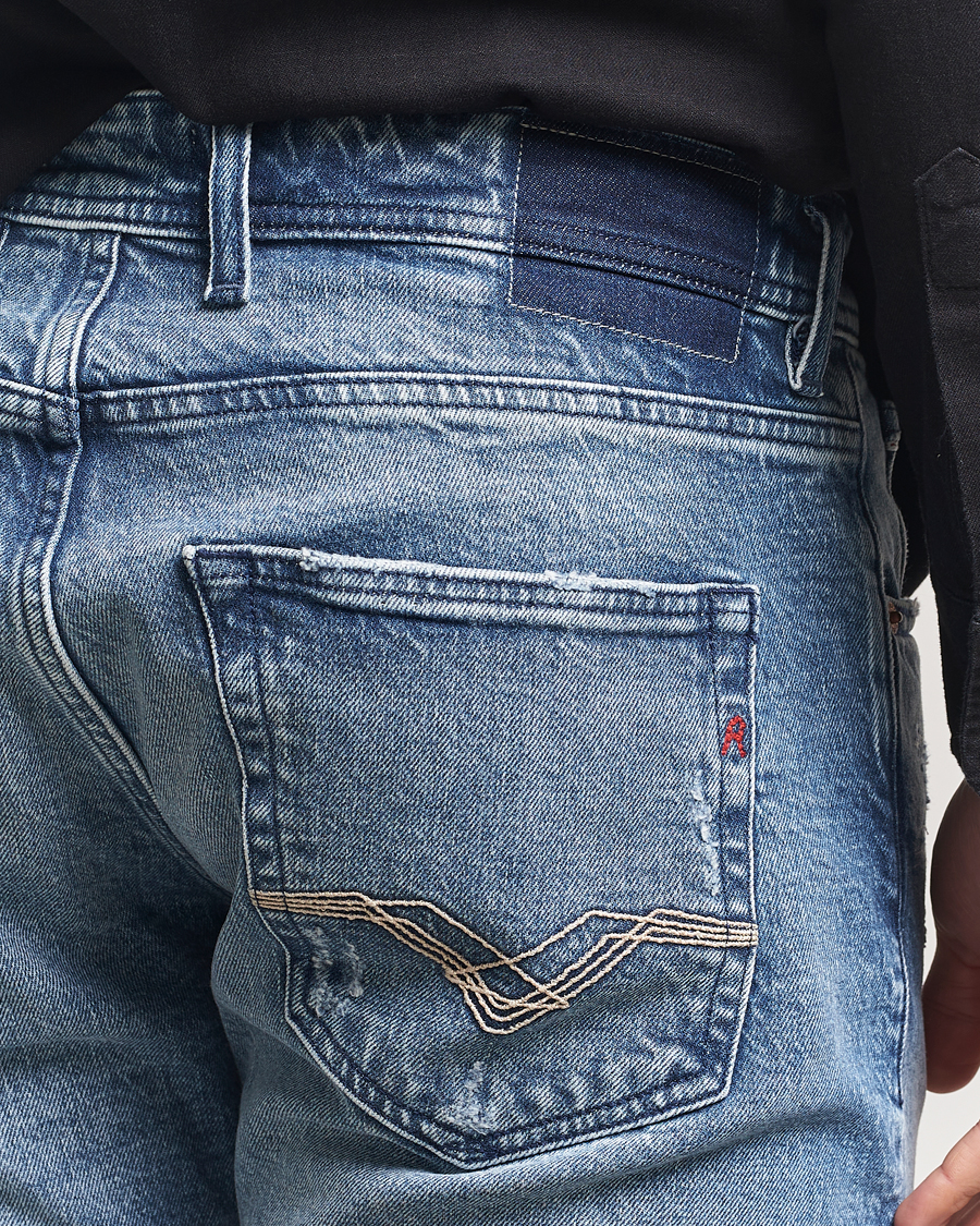 Herr | Jeans | Replay | Grover Straight Fit Original Jeans Medium Blue