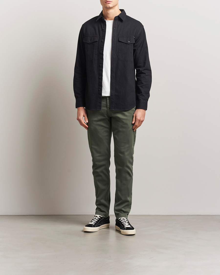 Herr | Byxor | Replay | Benni Hyperflex X-Lite Chinos Dark Green