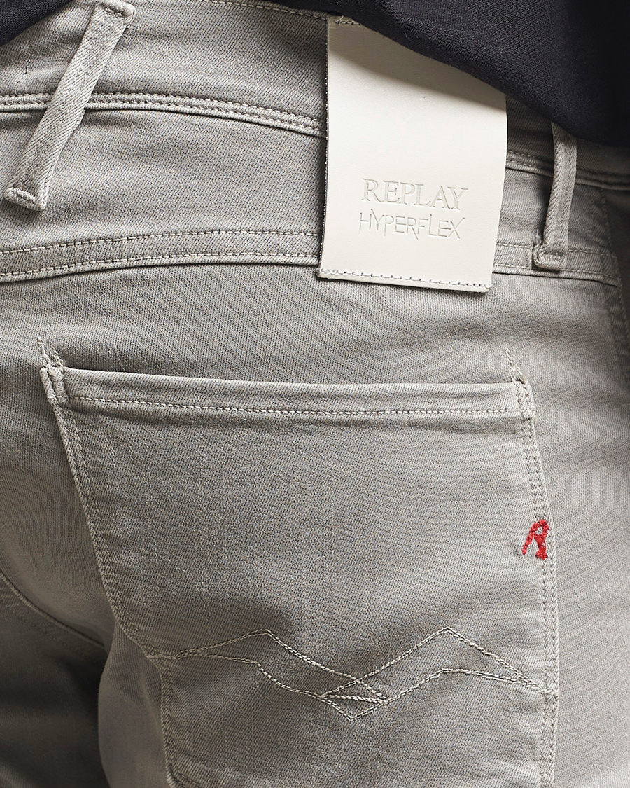 Herr | Byxor | Replay | Anbass Hyperflex X.Lite 5-Pocket Pants Dim Grey