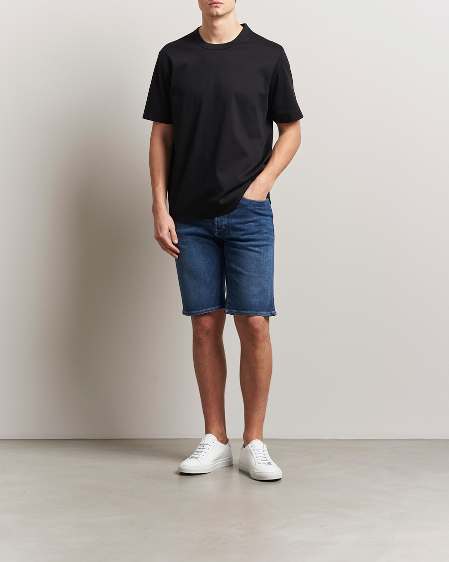 Herr | Shorts | Replay | RBJ981 Stretch Denim Shorts Dark Blue