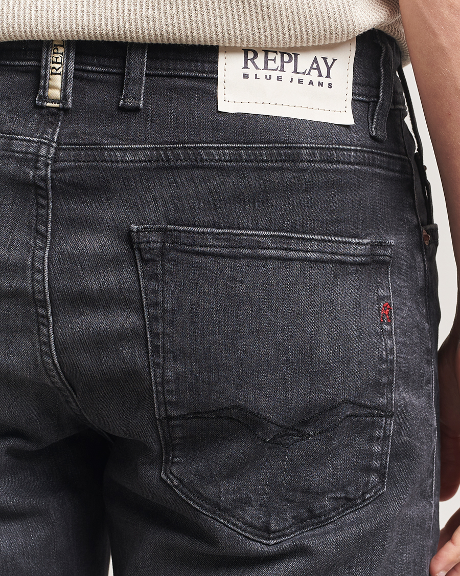 Herr | Shorts | Replay | RBJ981 Stretch Denim Shorts Washed Black