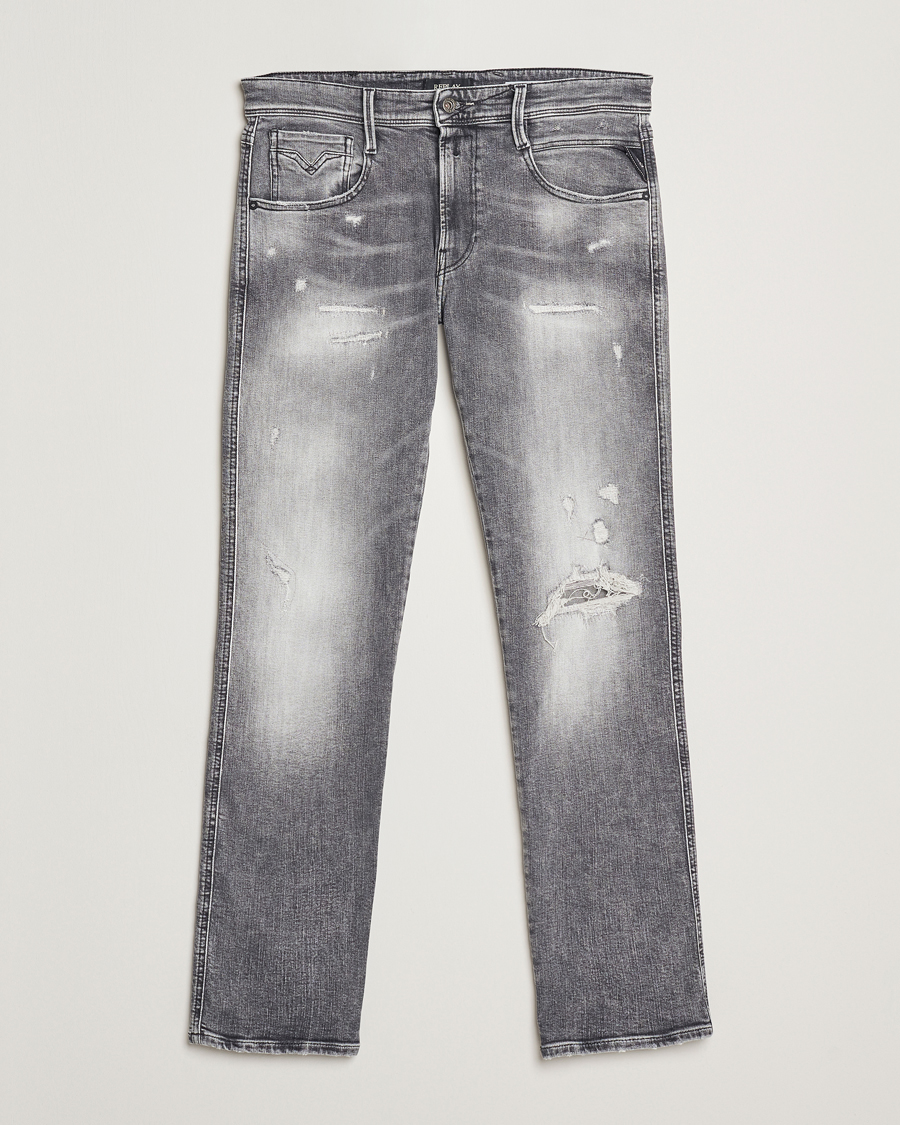 Herr | Jeans | Replay | Anbass Powerstretch Distressed Jeans Washed Grey