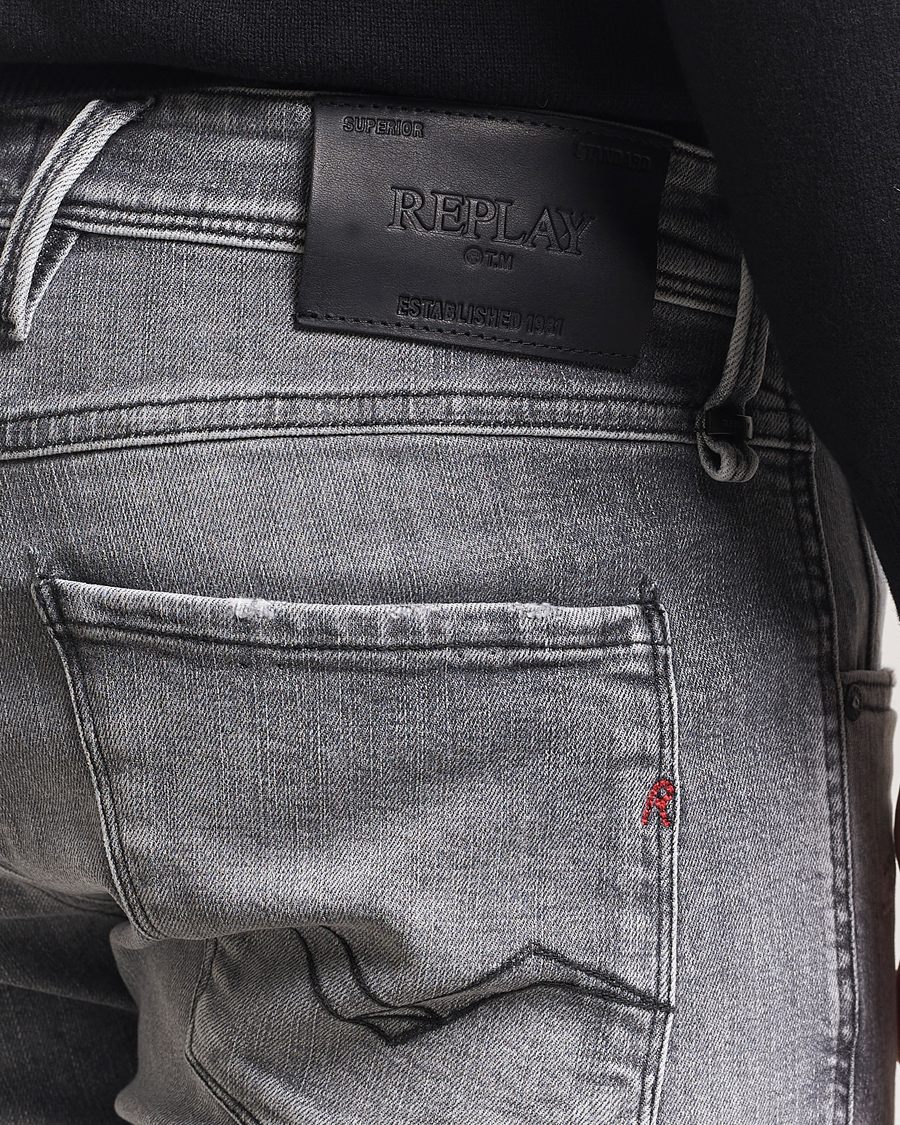 Herr | Jeans | Replay | Anbass Powerstretch Distressed Jeans Washed Grey