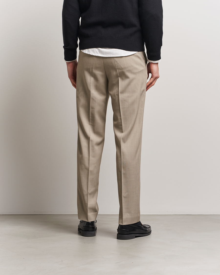 Herr | Byxor | Filippa K | Tailored Twill Drawstring Trousers Sage Melange