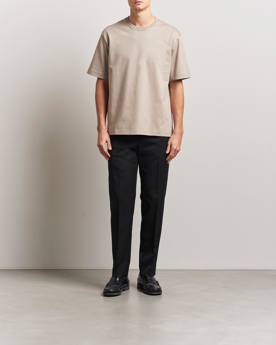 Herr | Byxor | Filippa K | Tailored Twill Drawstring Trousers Black