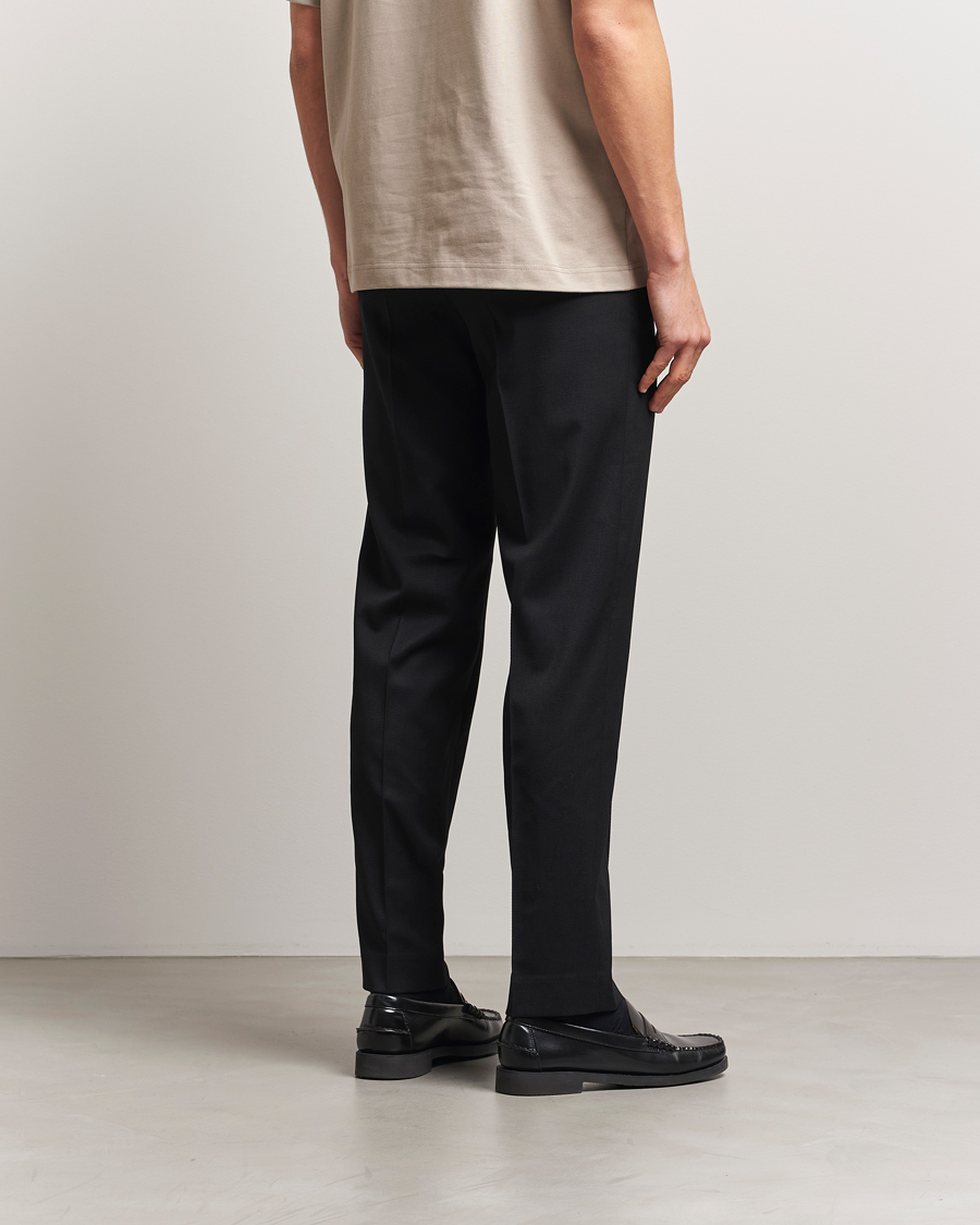 Herr | Byxor | Filippa K | Tailored Twill Drawstring Trousers Black