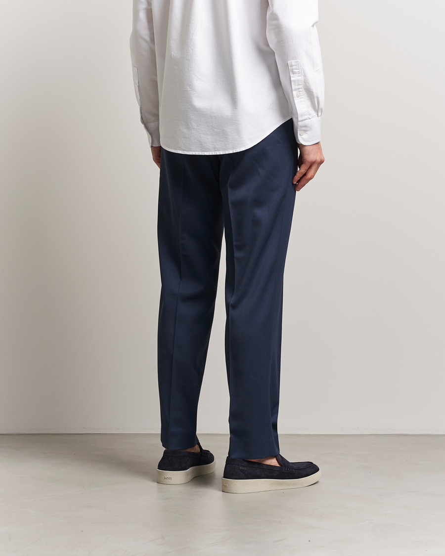 Herr | Byxor | Filippa K | Relaxed Terry Wool Trousers Dusk Blue