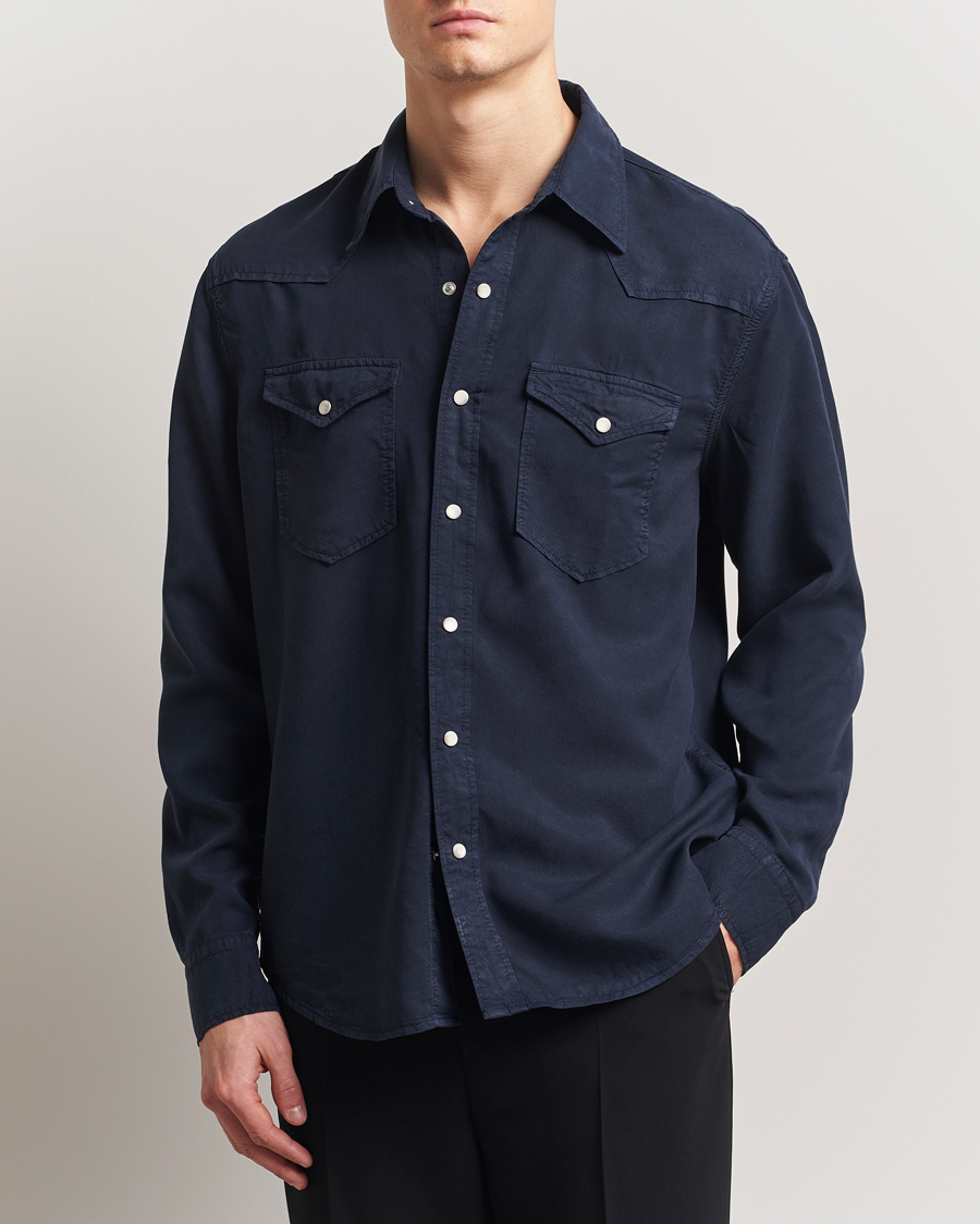 Herr | Skjortor | Filippa K | Western Shirt Navy