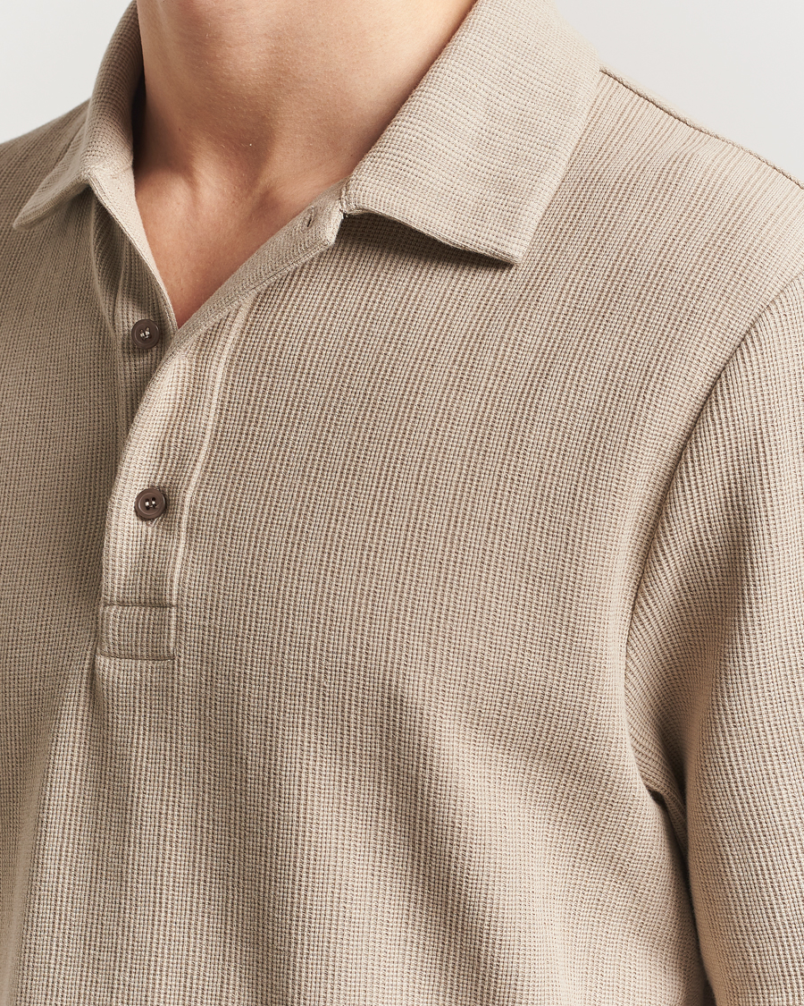 Herr | Pikéer | Filippa K | Cotton Jersey Polo Faded Khaki
