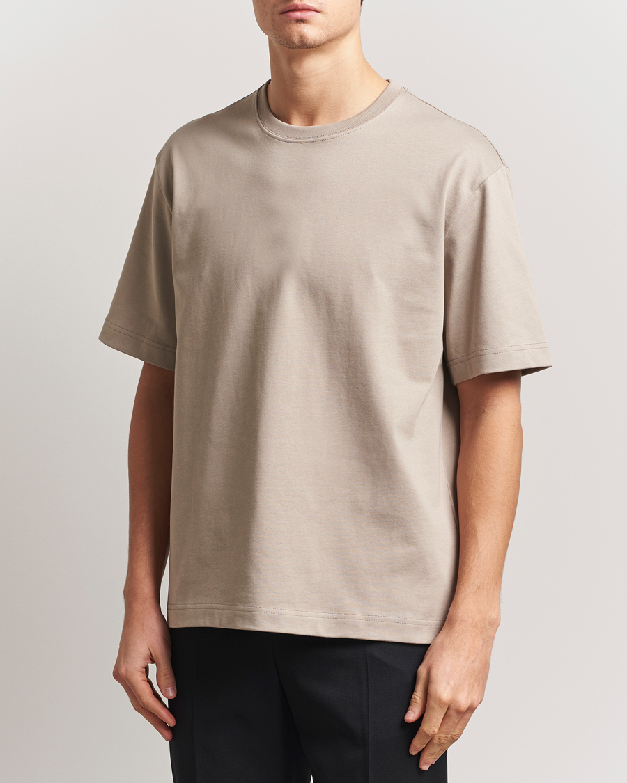 Herr | T-Shirts | Filippa K | Heavy Cotton Crew Neck T-Shirt Moss Grey