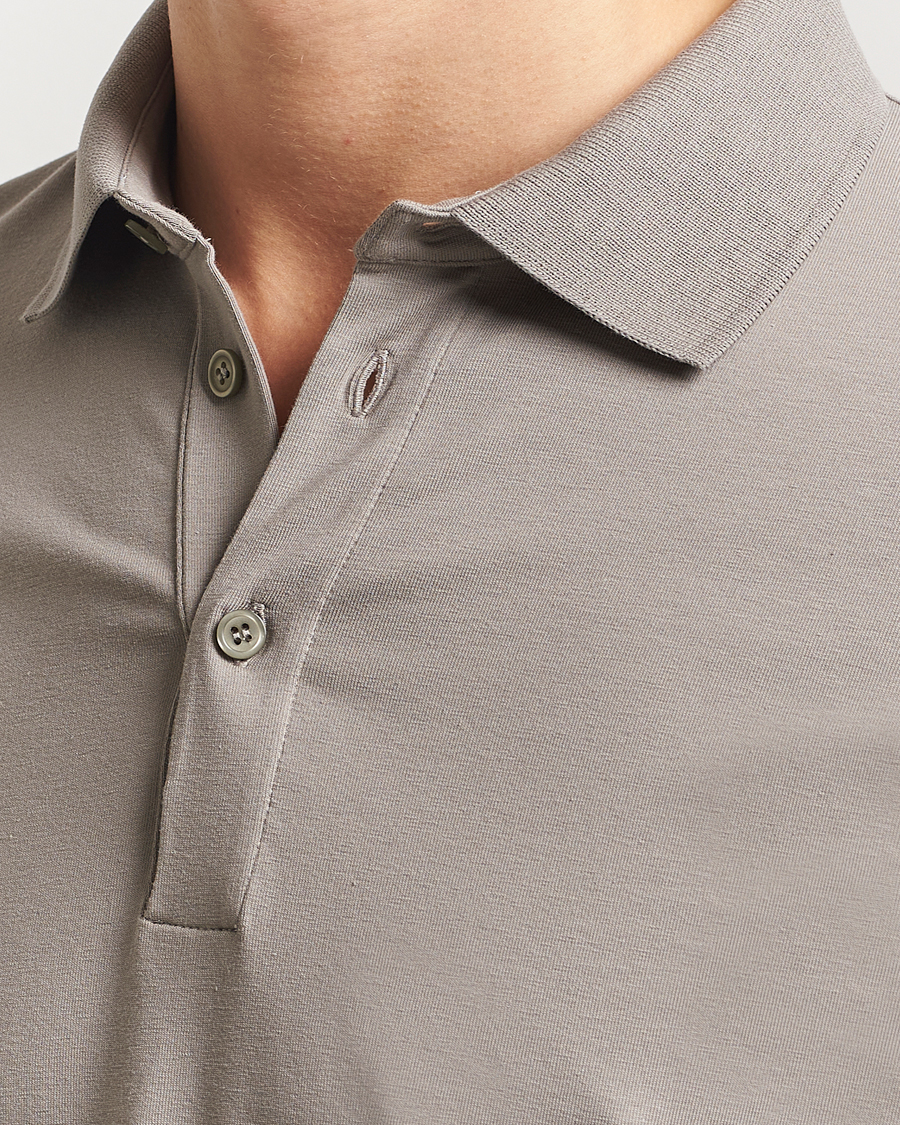Herr | Pikéer | Filippa K | Luke Stretch Polo Shirt Dove Grey