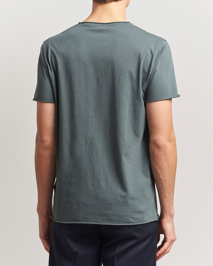 Herr | T-Shirts | Filippa K | Roll Neck Crew Neck T-Shirt Green Grey