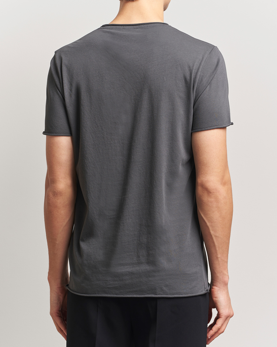 Herr | T-Shirts | Filippa K | Roll Neck Crew Neck T-Shirt Charcoal Grey
